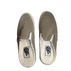 Pewter Unisex Vans Slipon Flats Men 7 Women 8.5